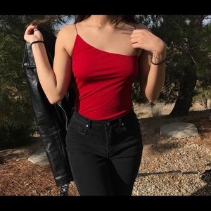 Charlotte Russe Red, Thin strap Tank